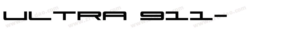 Ultra 911字体转换